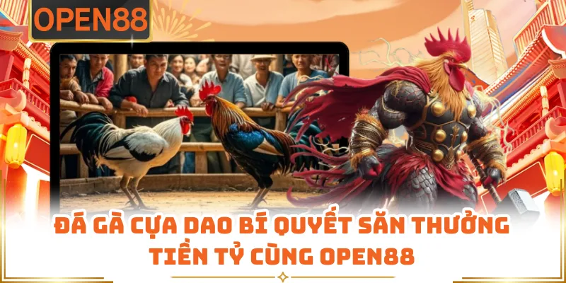 Đá Gà Cựa Dao Bí Quyết Săn Thưởng Tiền Tỷ Cùng OPEN88